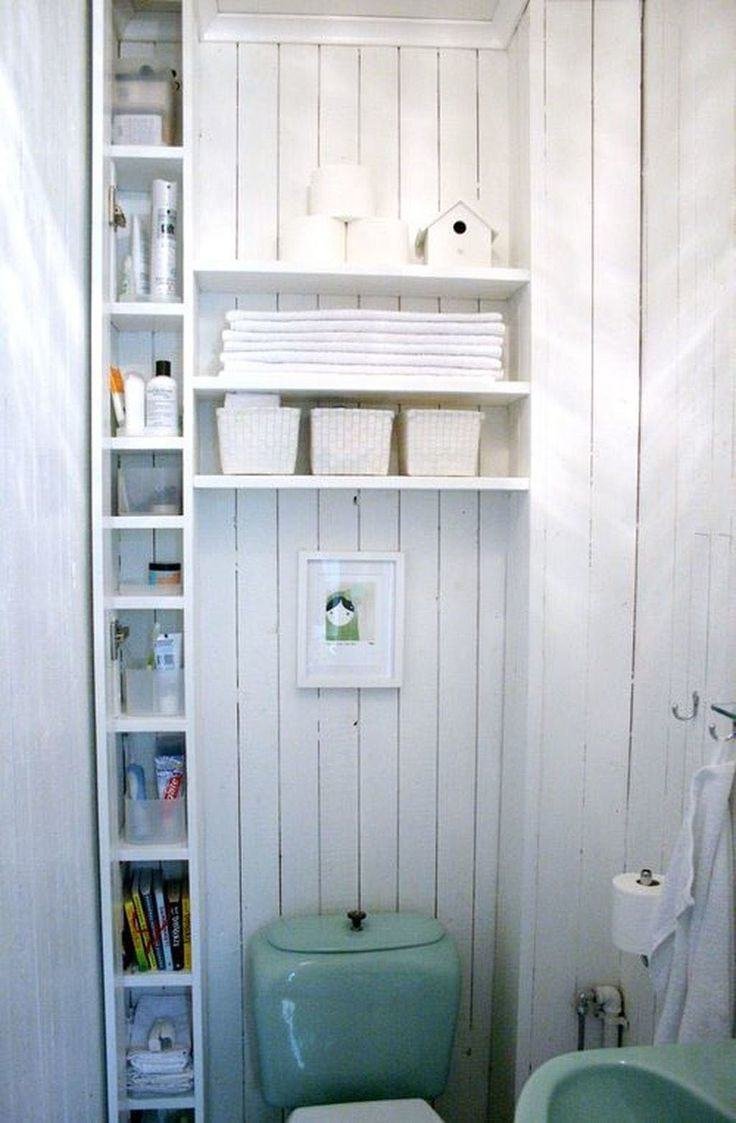 Стеллаж над унитазом деревянный