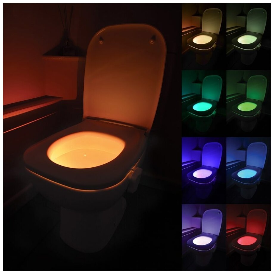 Подсветка инсталляции унитаза