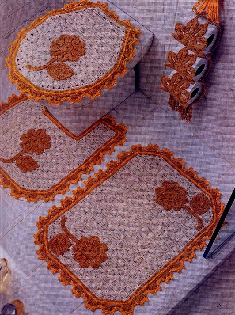 Вязаный ковер в детскую