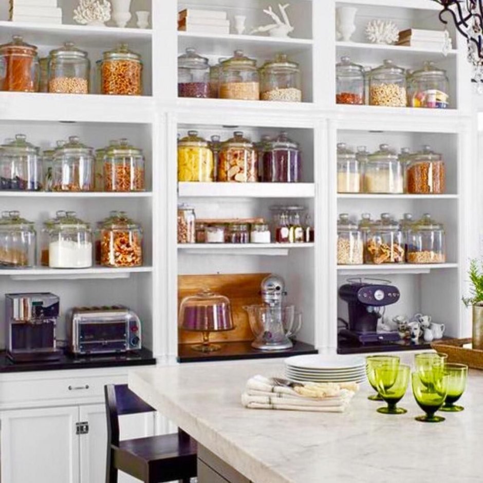 Кухни с полками