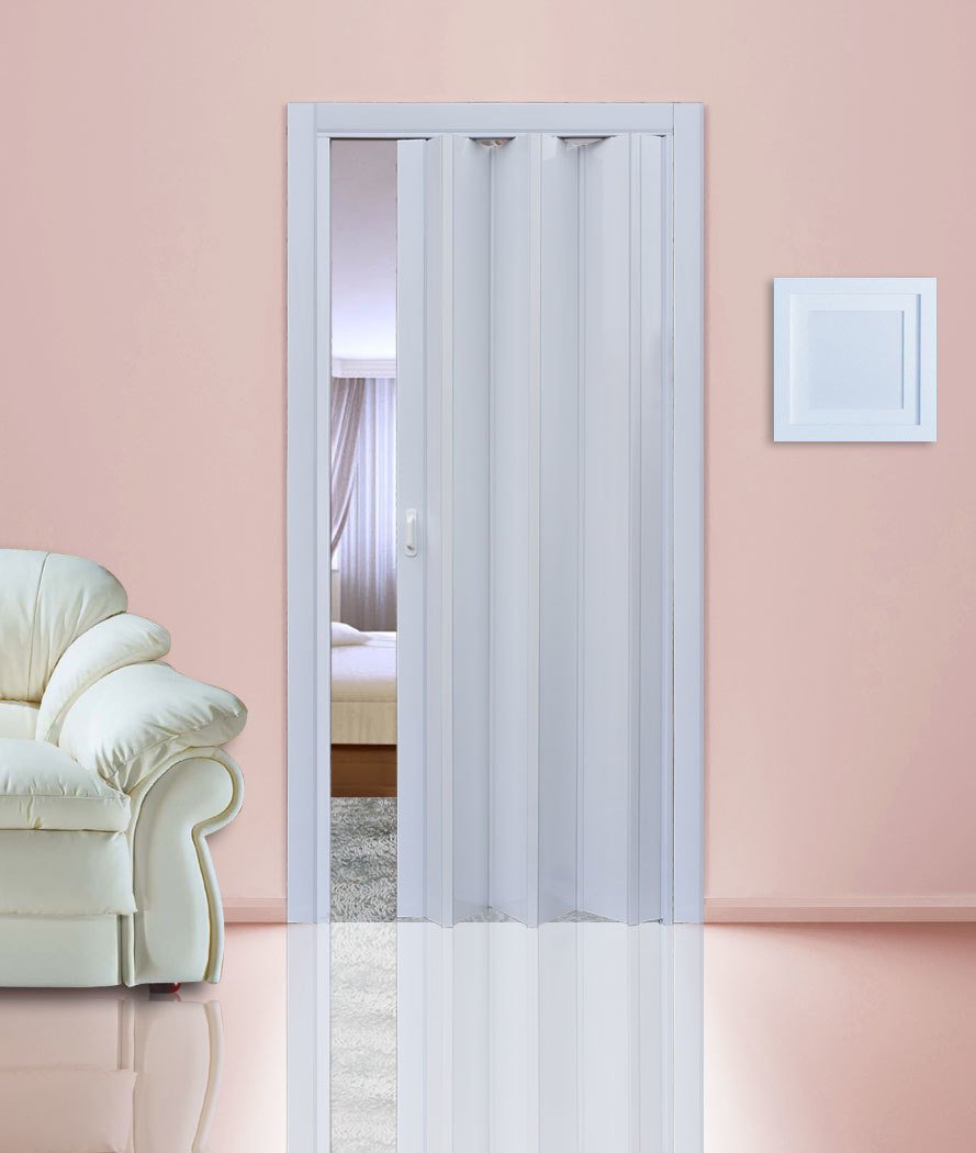 Дверь-гармошка Майами-стиль 2050*840мм белая матовая