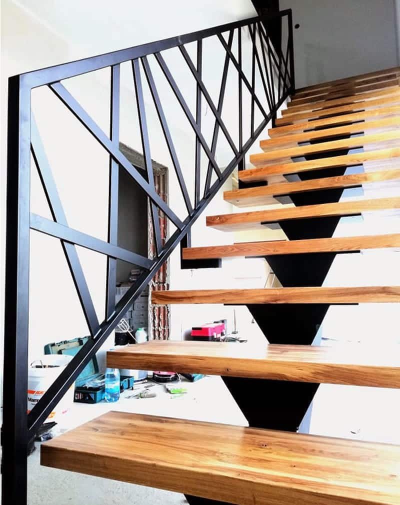 Ограждение лестницы лофт