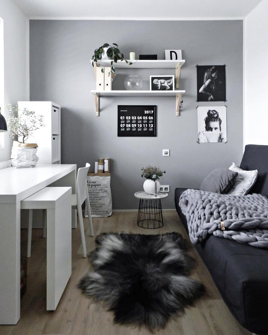 Серая комната для подростка