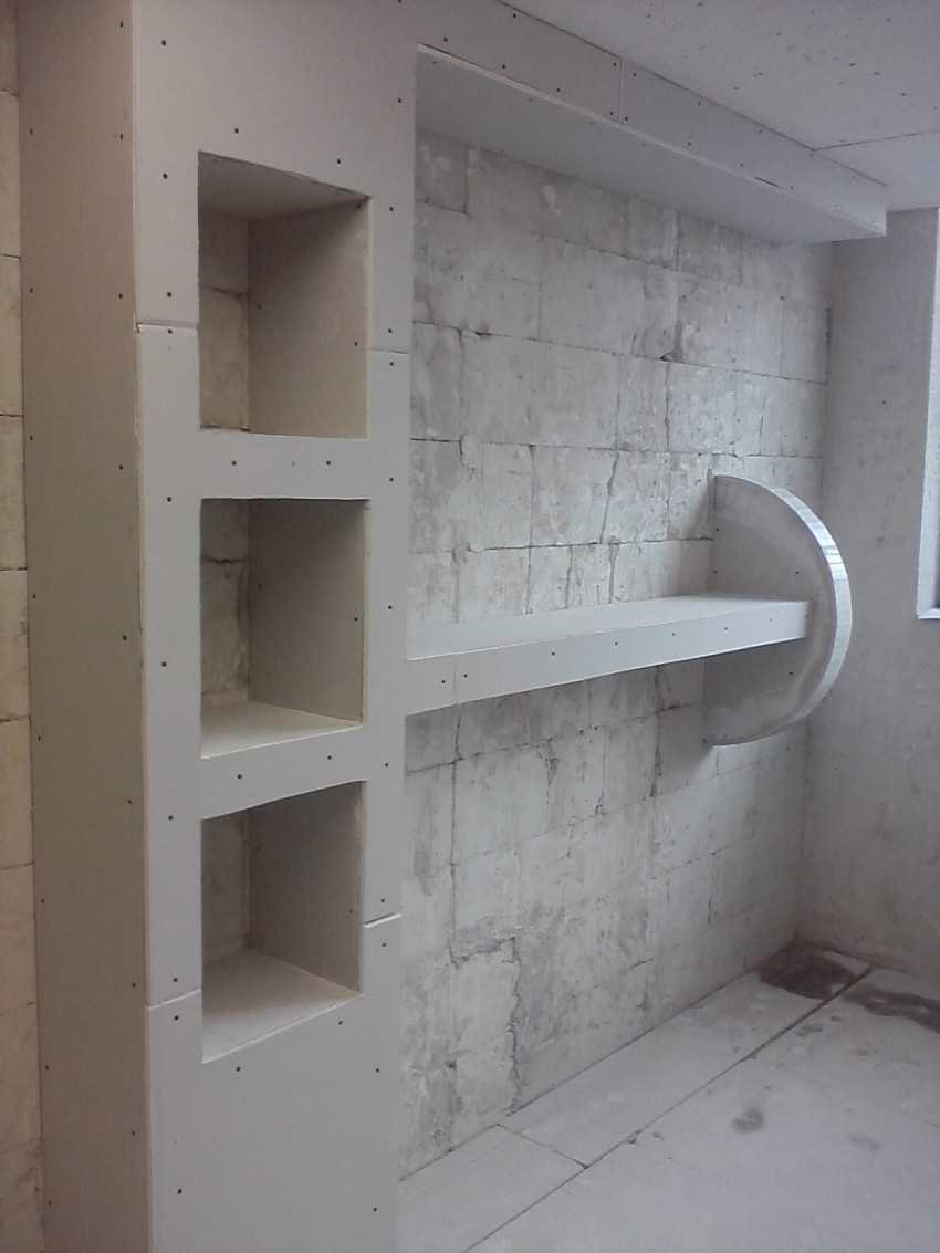 Полки из гипсокартона
