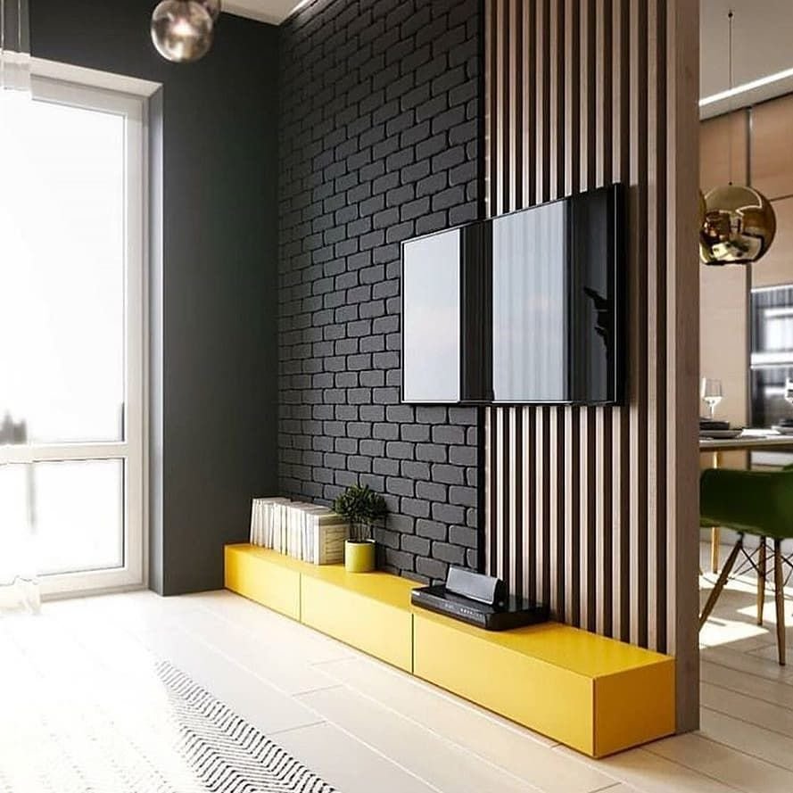 Акцентная стена в интерьере Минимализм