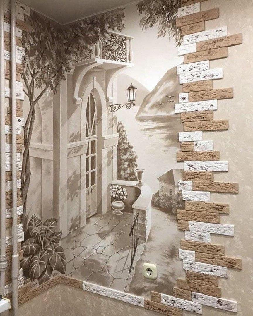 Отделка балкона декоративным камнем