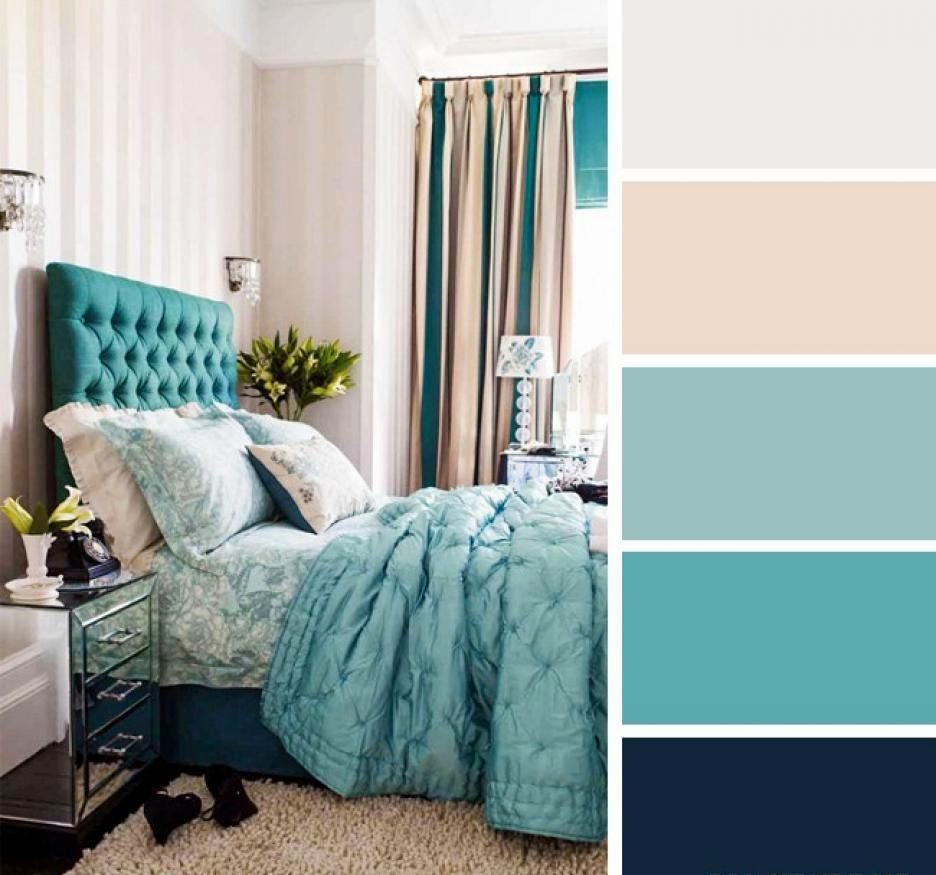 Сочетание синего цвета в интерьере