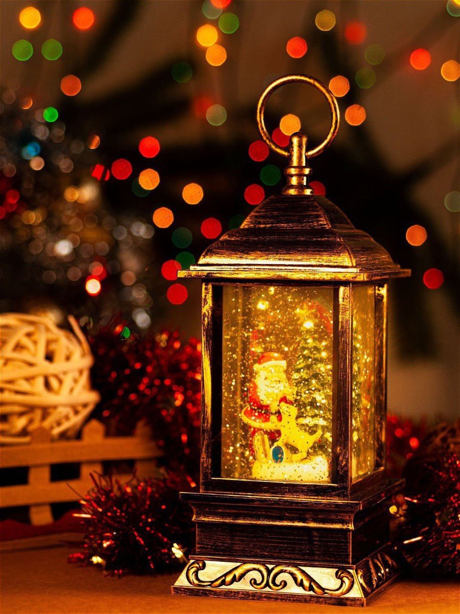 Фонарик Рождественский (в комплекте с Эл. Свечой)