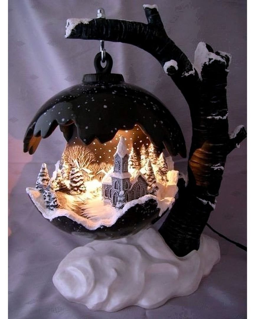 Led Battery operated Water Globe Lantern