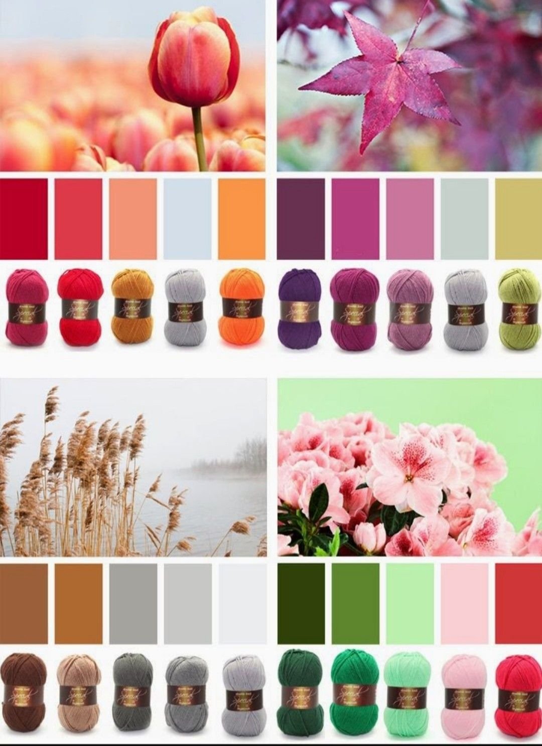 сочетание цветов таблица из двух цветов фото
