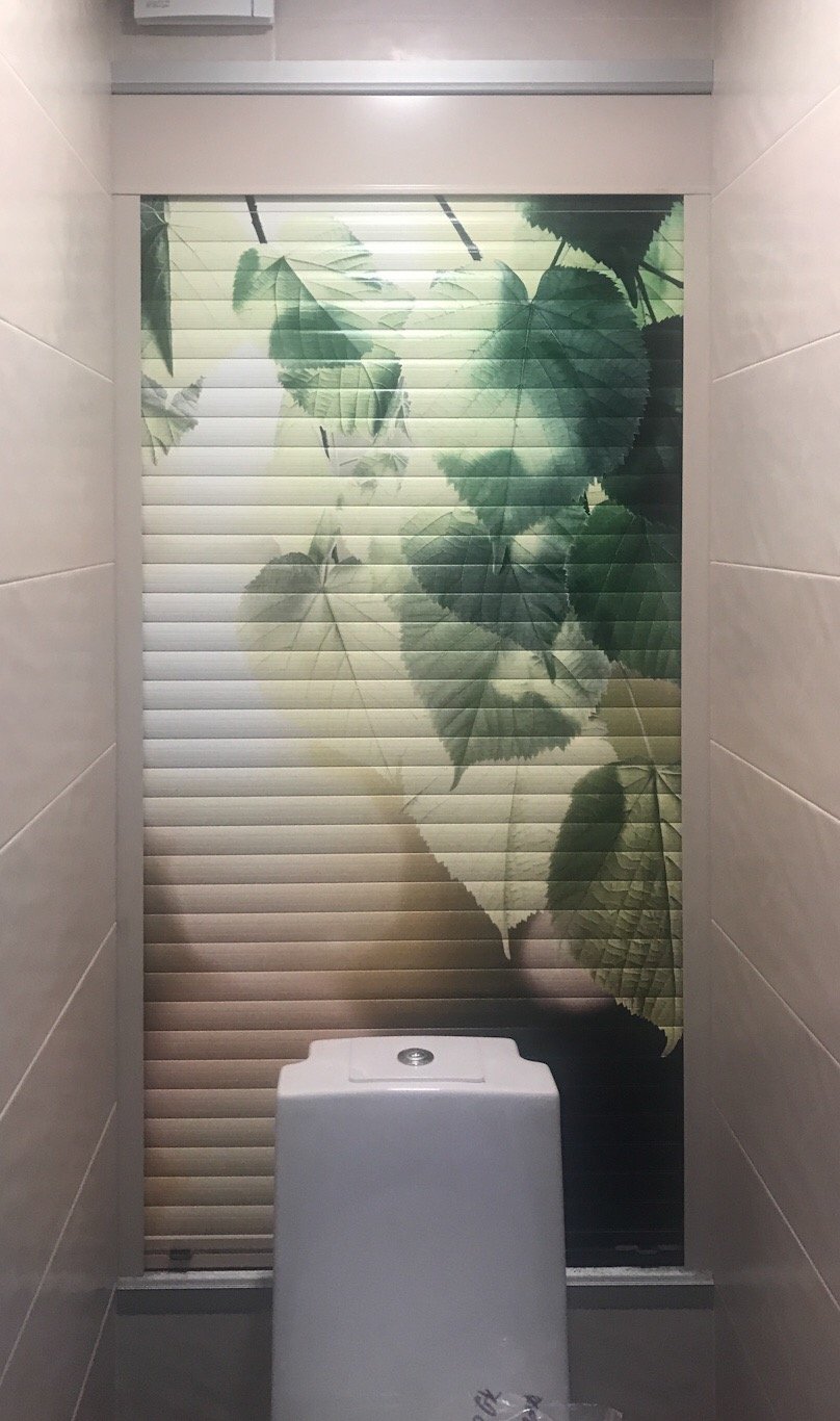 Сантехнические рольставни в туалет Алютех