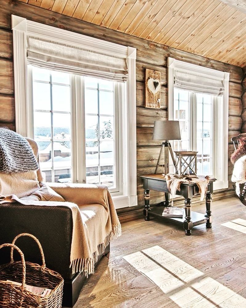 Интерьер в деревянном доме