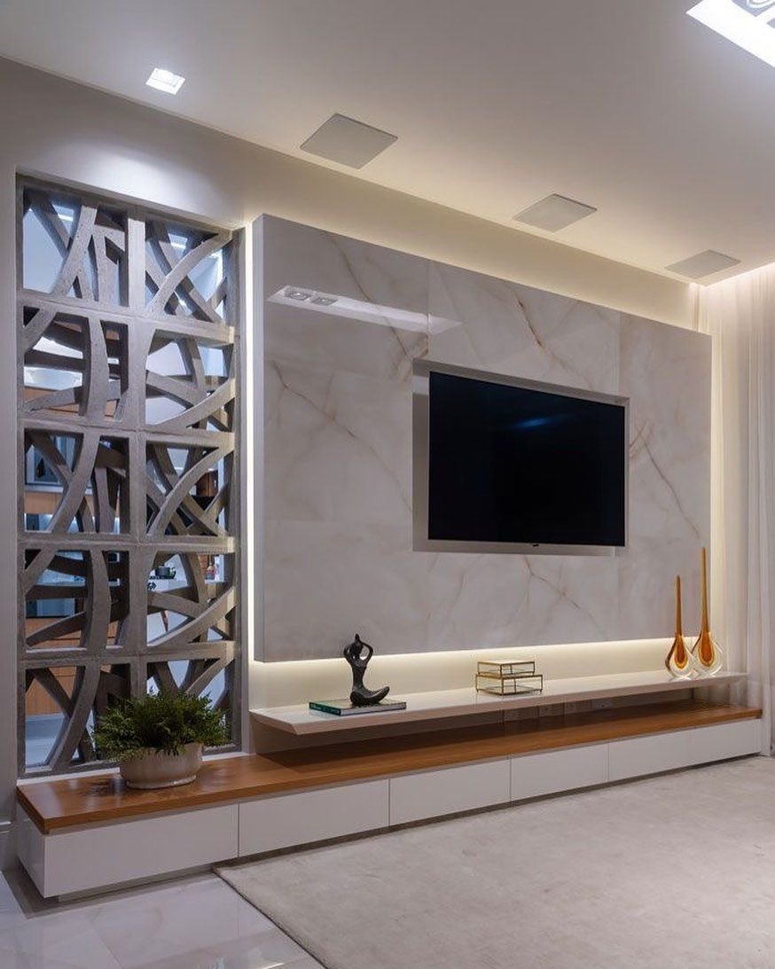 Подсветка стены с телевизором