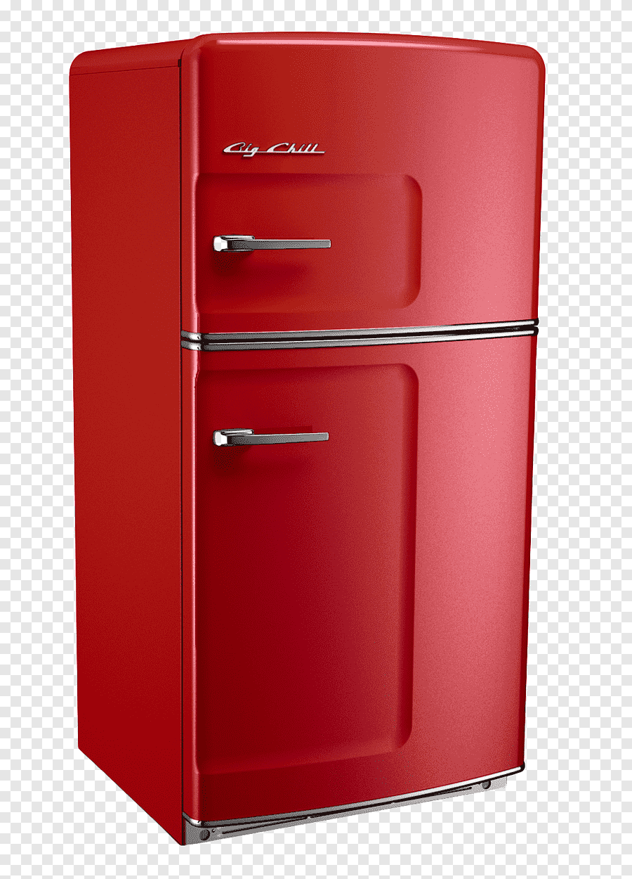 Холодильник Смег ретро красный