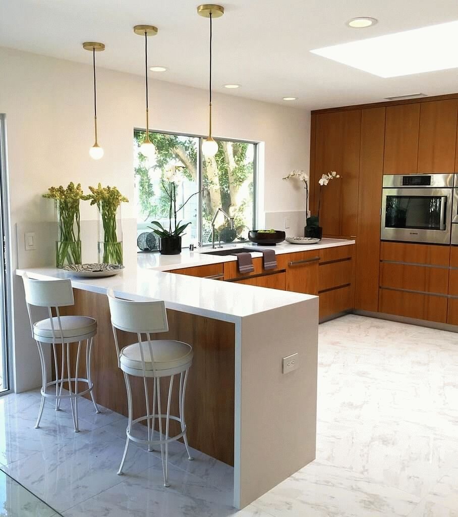 Остров с барной стойкой для кухни