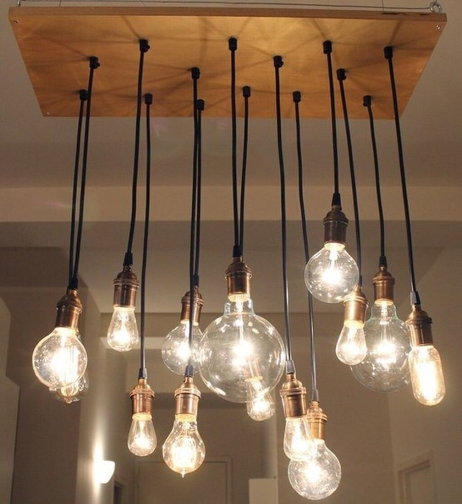 Лофт светильники из фанеры