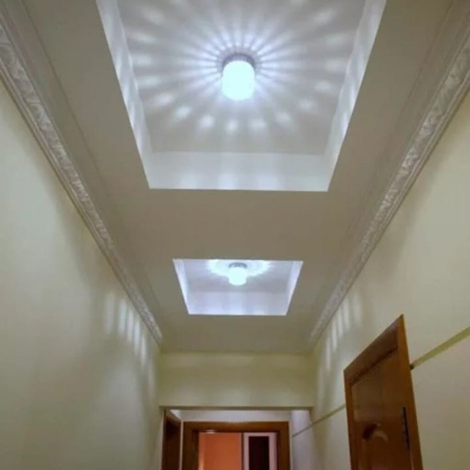 Потолок из гипсокартона для коридора