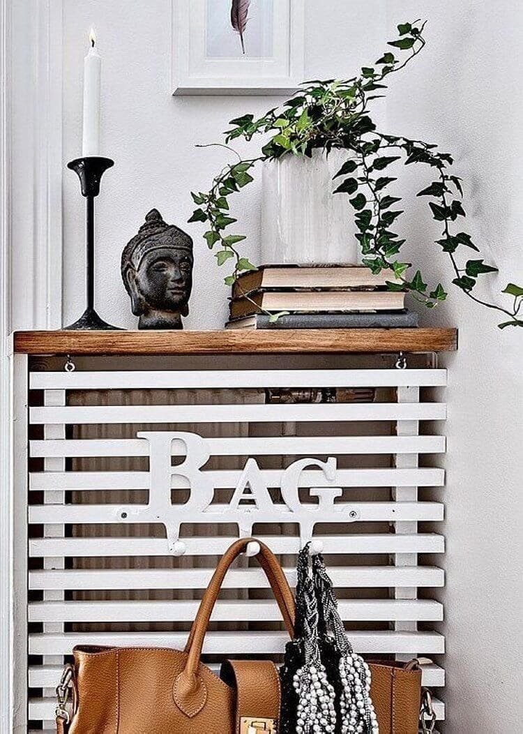 Экран для радиатора с полками