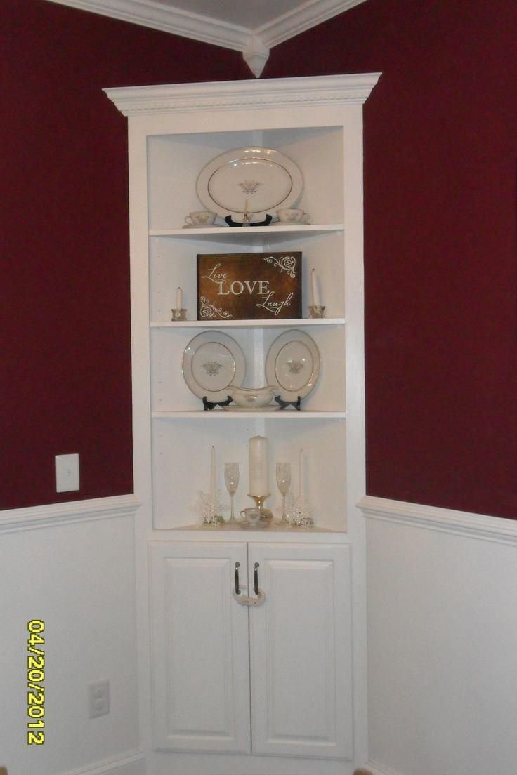 Угловой буфет для кухни белый