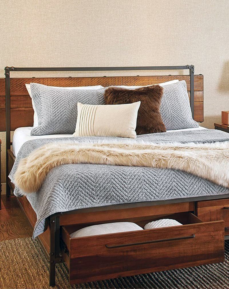 Деревянная кровать Пинтерест