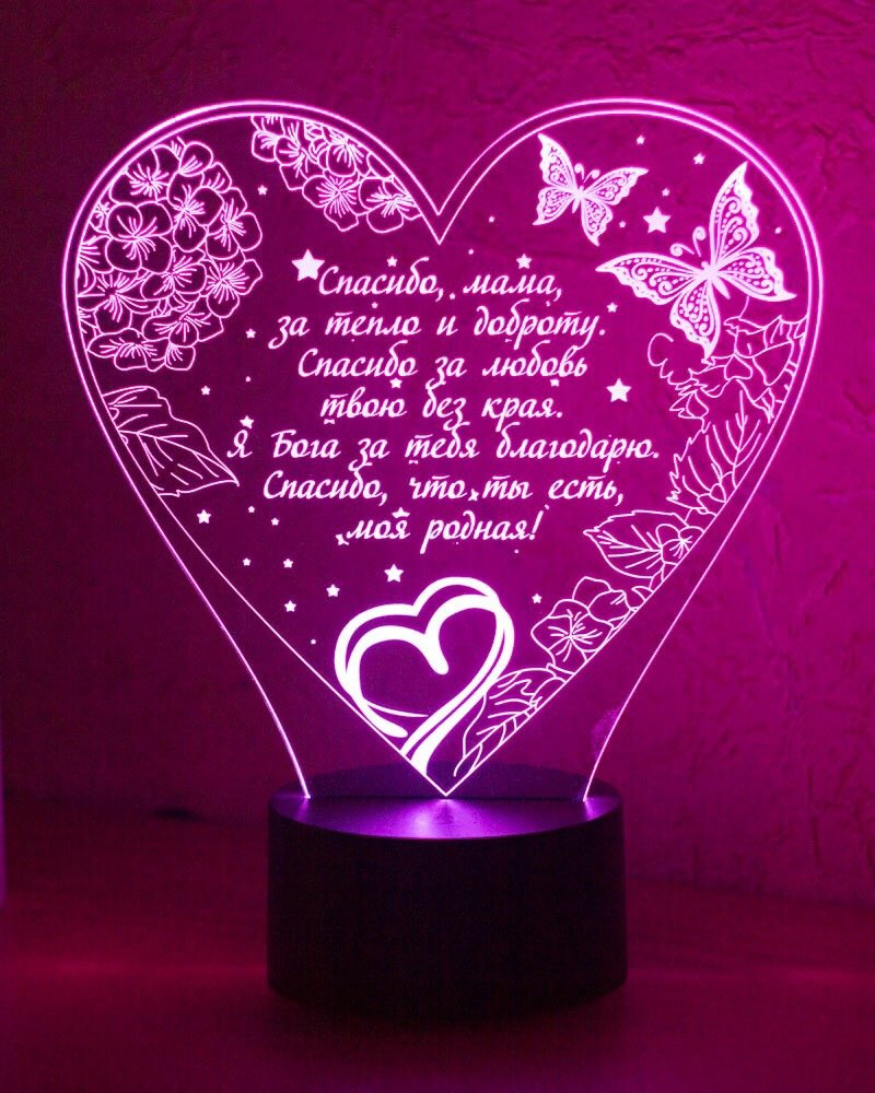 Макеты ночников из оргстекла