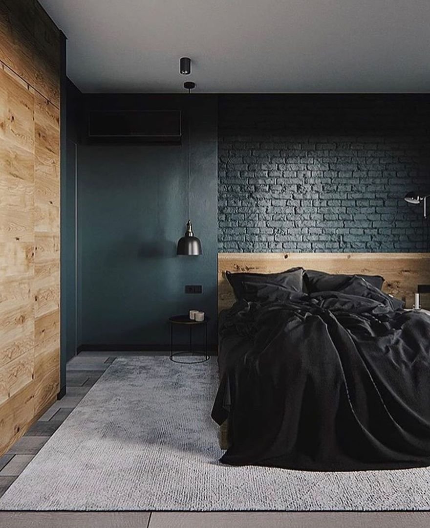 Спальня в стиле лофт