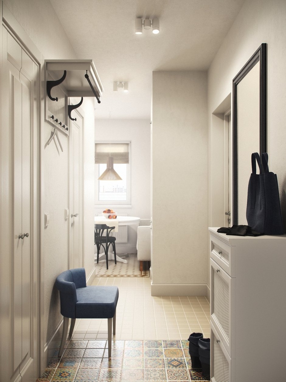 Прихожая в однокомнатной квартире