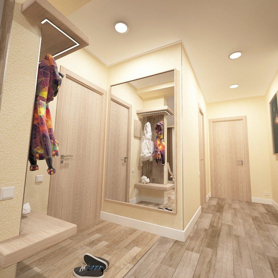 Узкая прихожая в брежневке