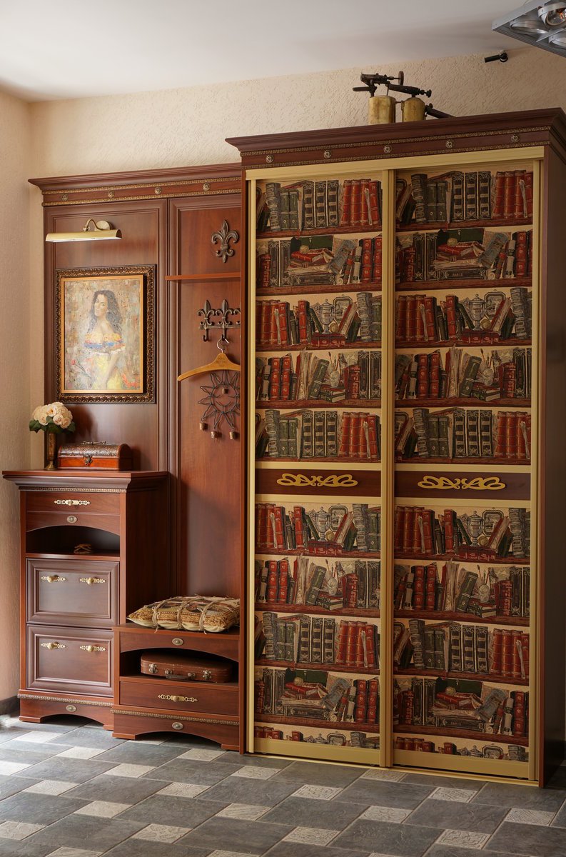 Стеллаж для книг белый