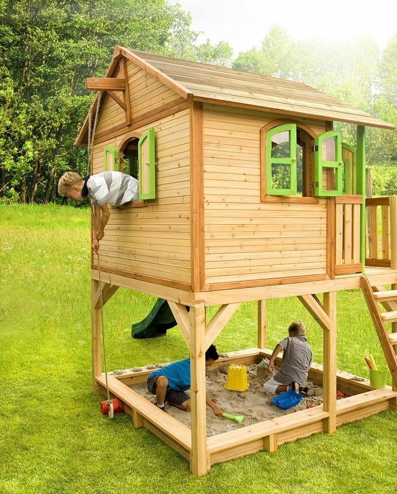 Как сделать детский домик из дерева на даче