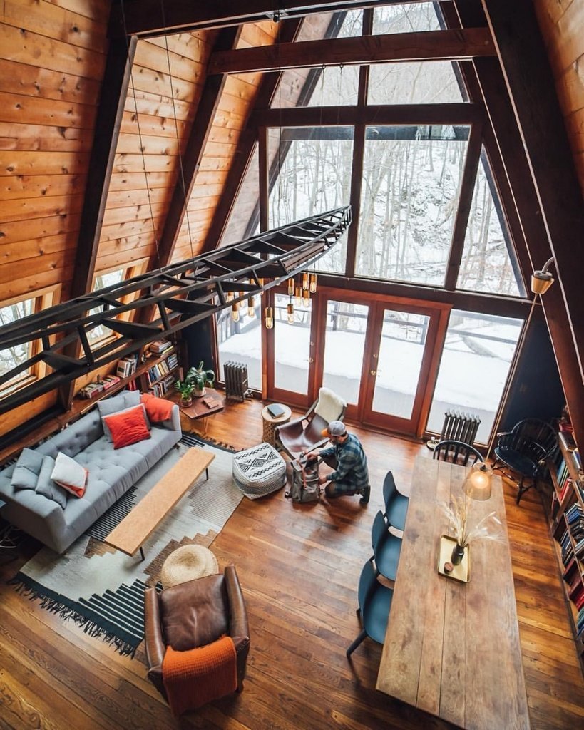 Дом шалаш интерьер