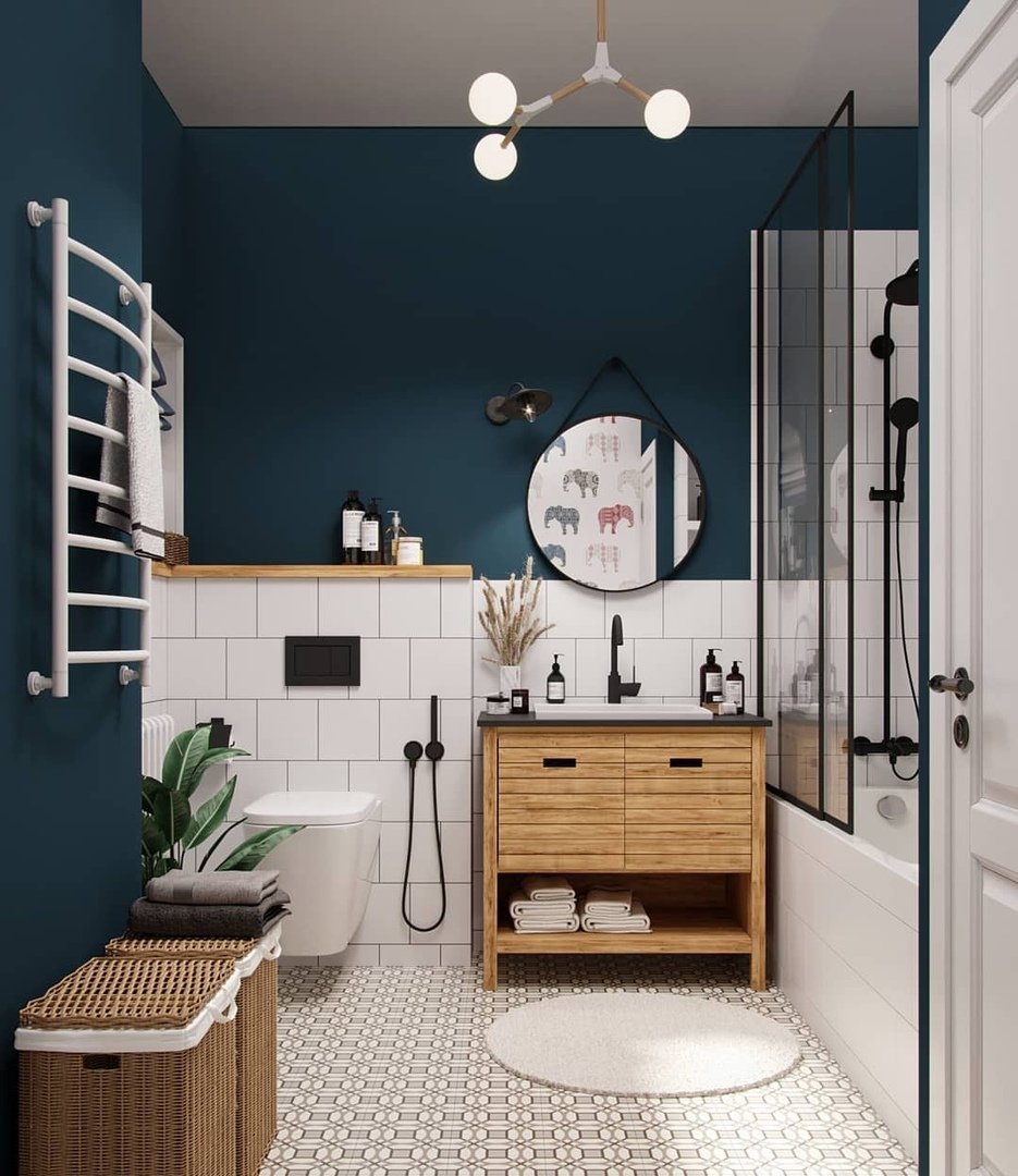 Ванна в скандинавском стиле