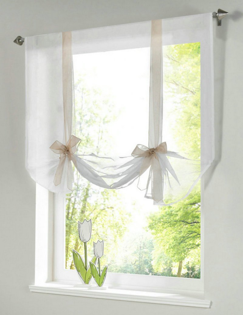 Рулонные шторы на маленькие окна