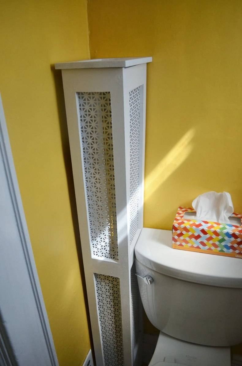 Декор труб в ванной