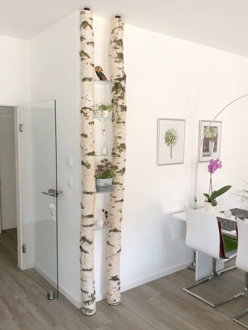 Декор трубы отопления на кухне