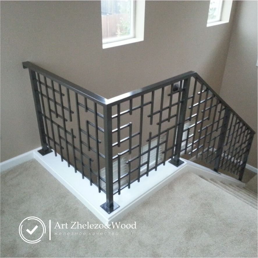 Перила из профильной трубы 40х20 и 15на15
