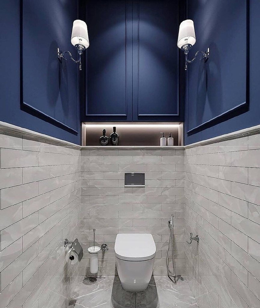 Туалетная комната в скандинавском стиле