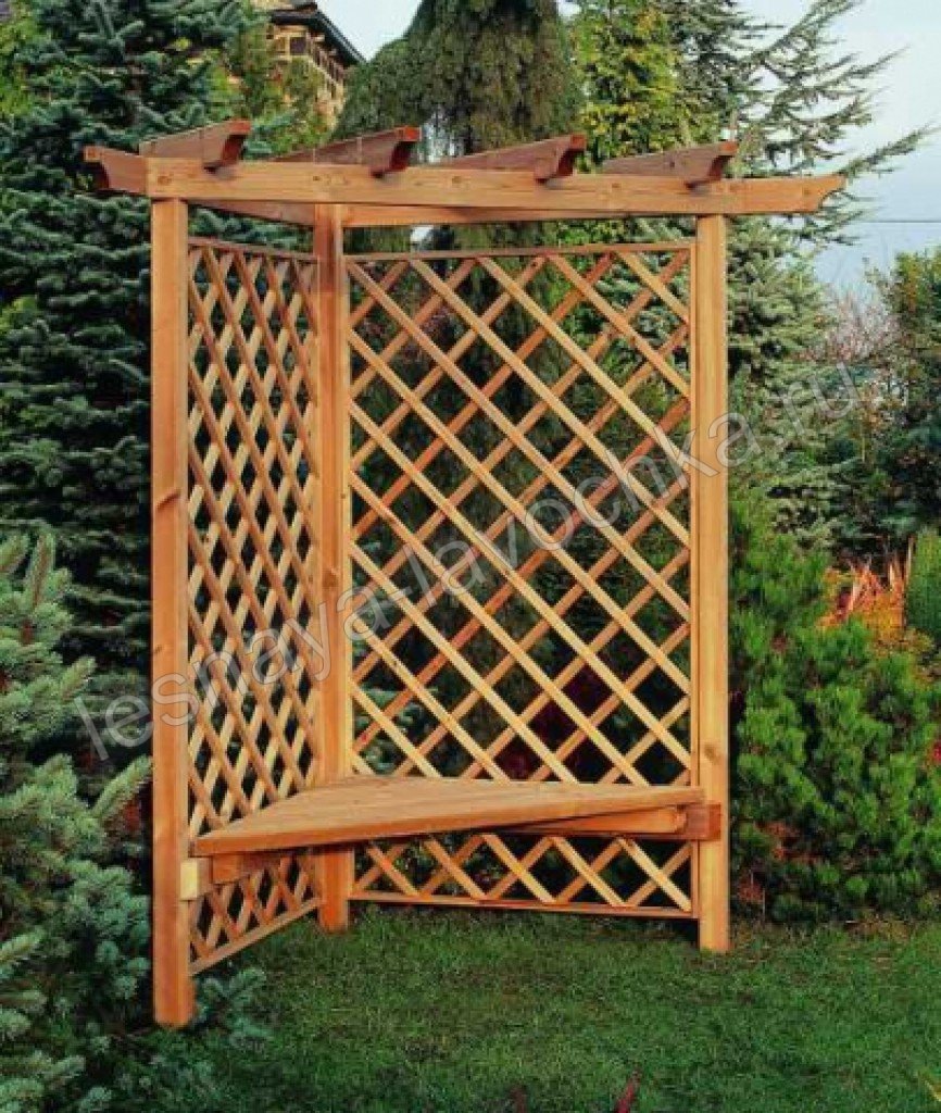 Решётка(пергола,шпалера) деревянная 138*109