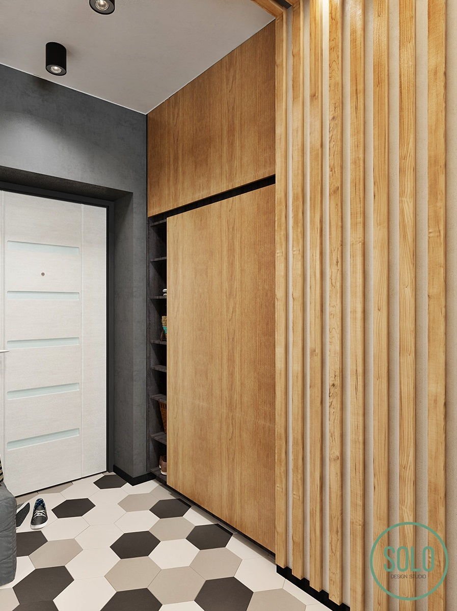 Отделка прихожей вагонкой