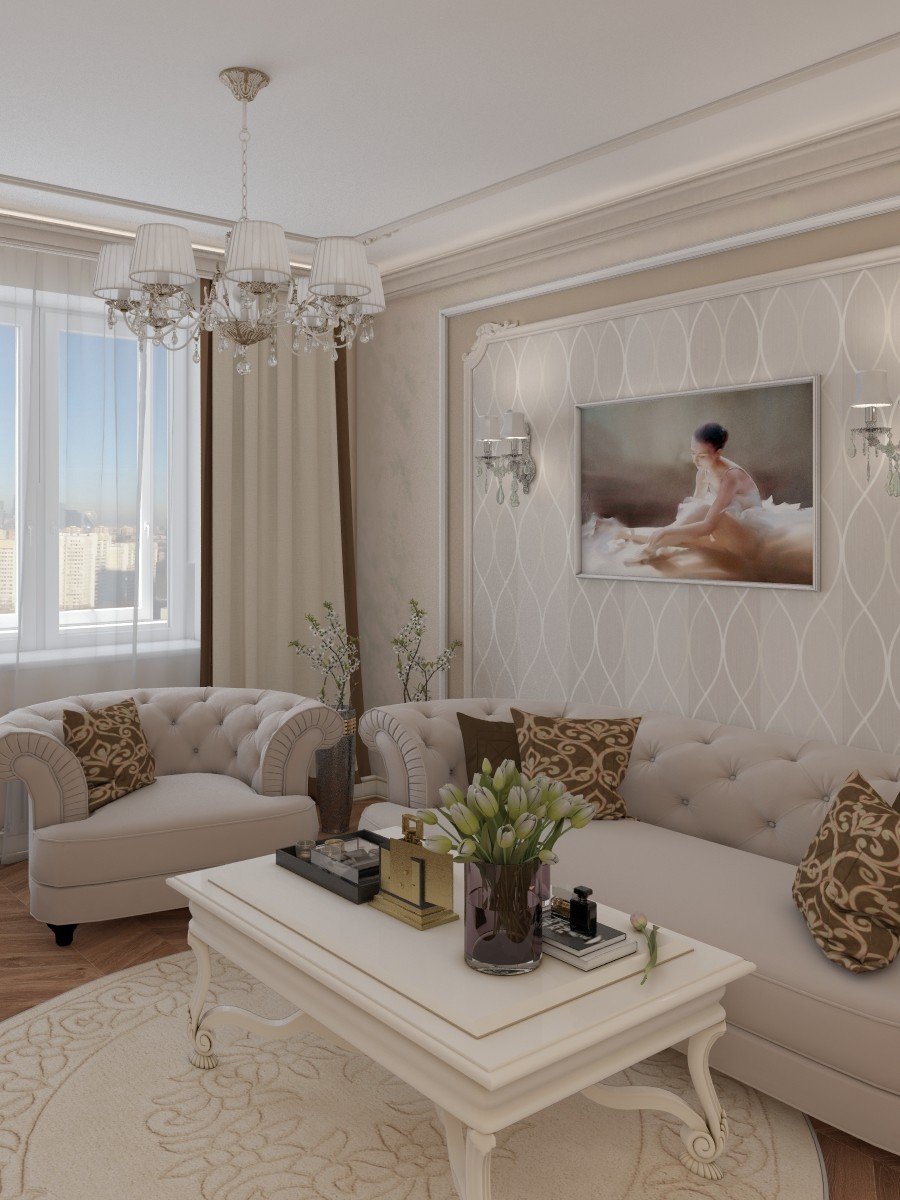 Гостиная Неоклассика 2021