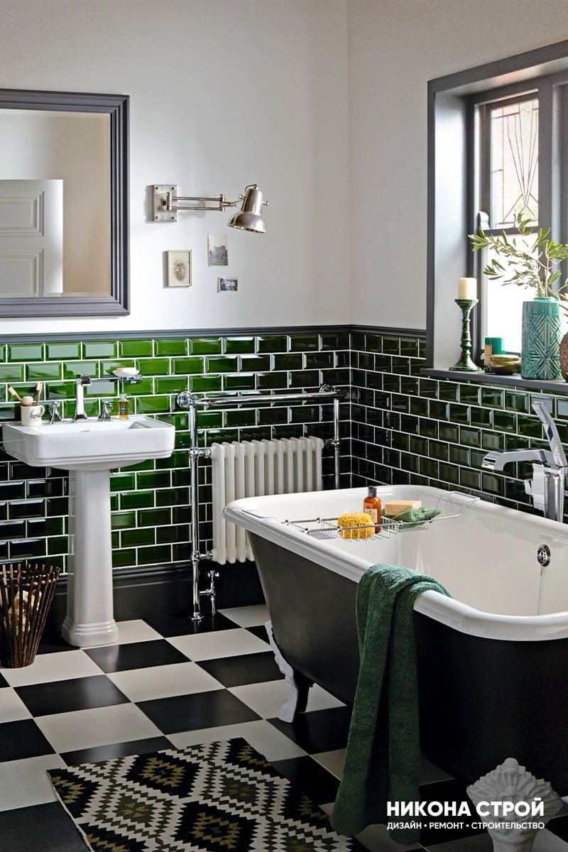 Ванная комната плитка кабанчик