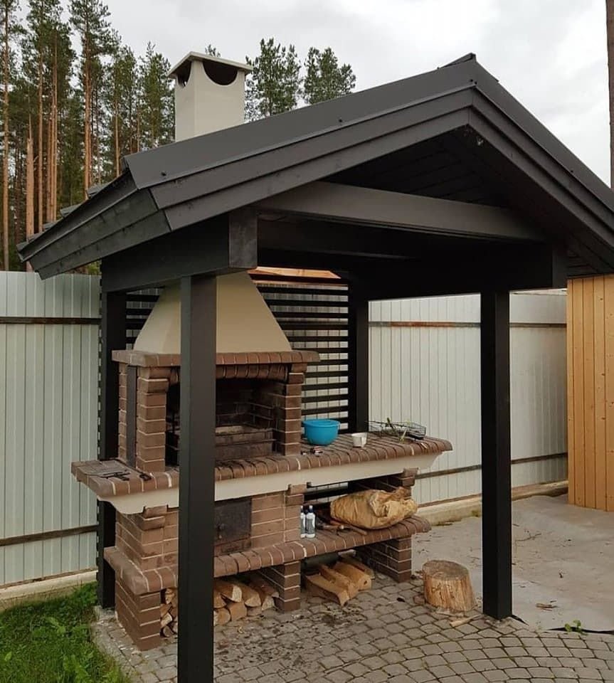 Беседка 3х4 с мангалом