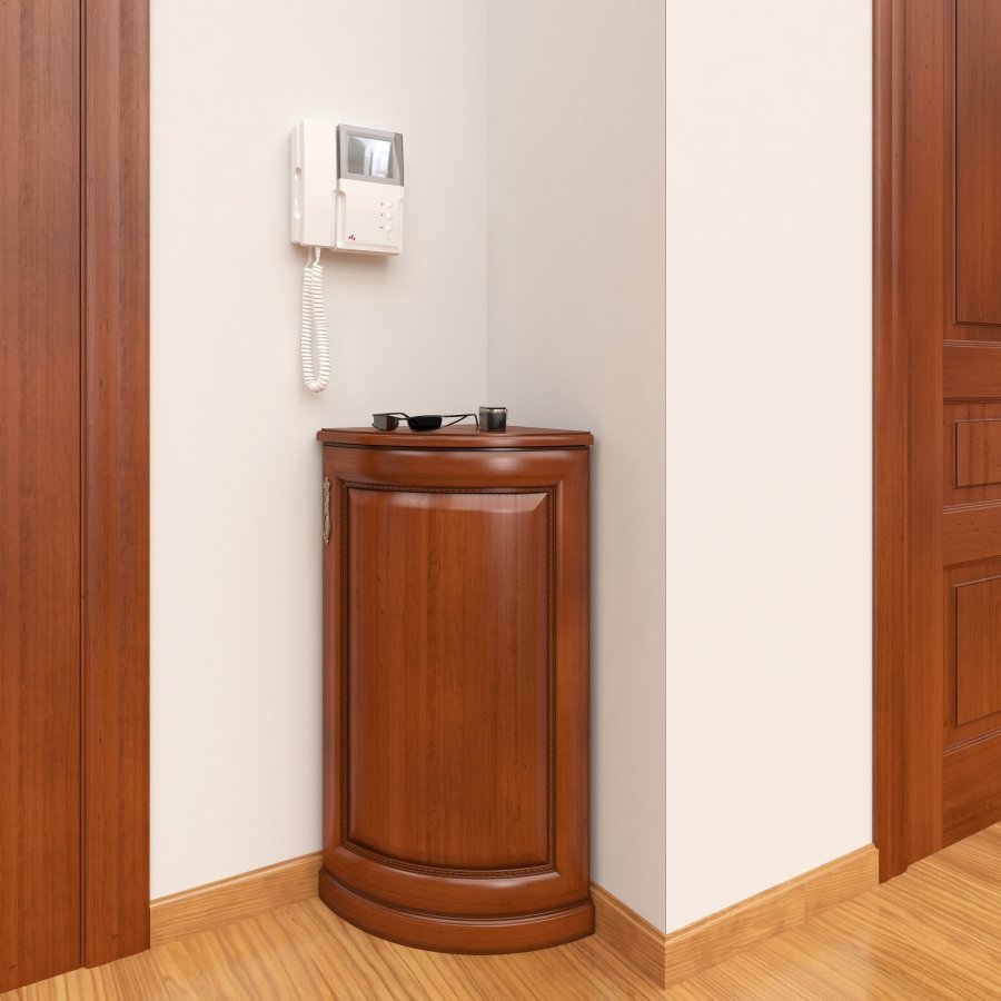 Угловая тумбочка в коридор