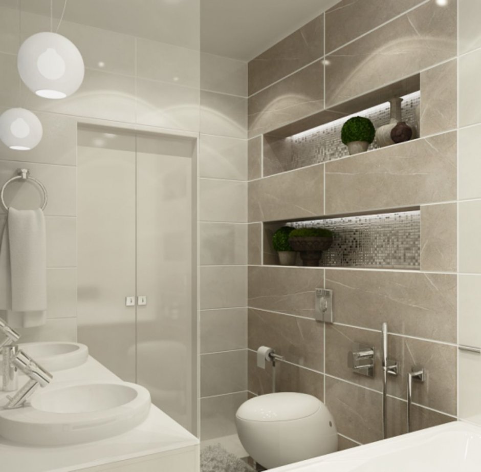 Шкаф в ванную над инсталляцией