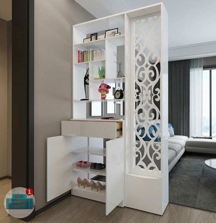 Реечная перегородка для зонирования