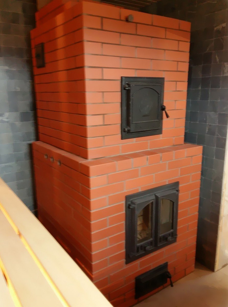Отопительная кирпичная печь 100кв