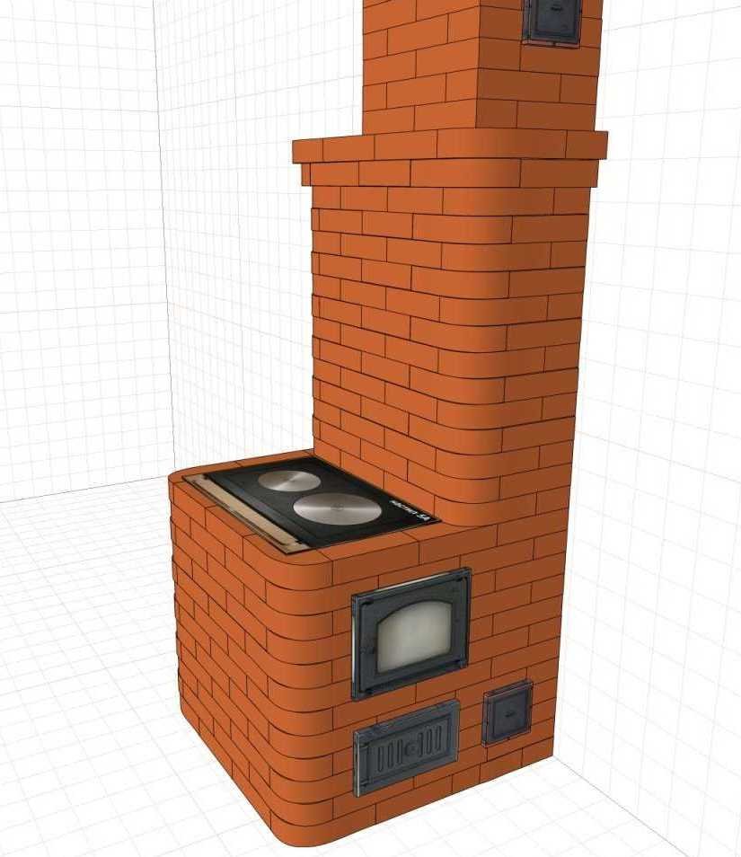 Красивые печи из кирпича