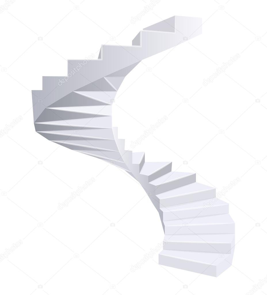 Спиральная лестница вектор