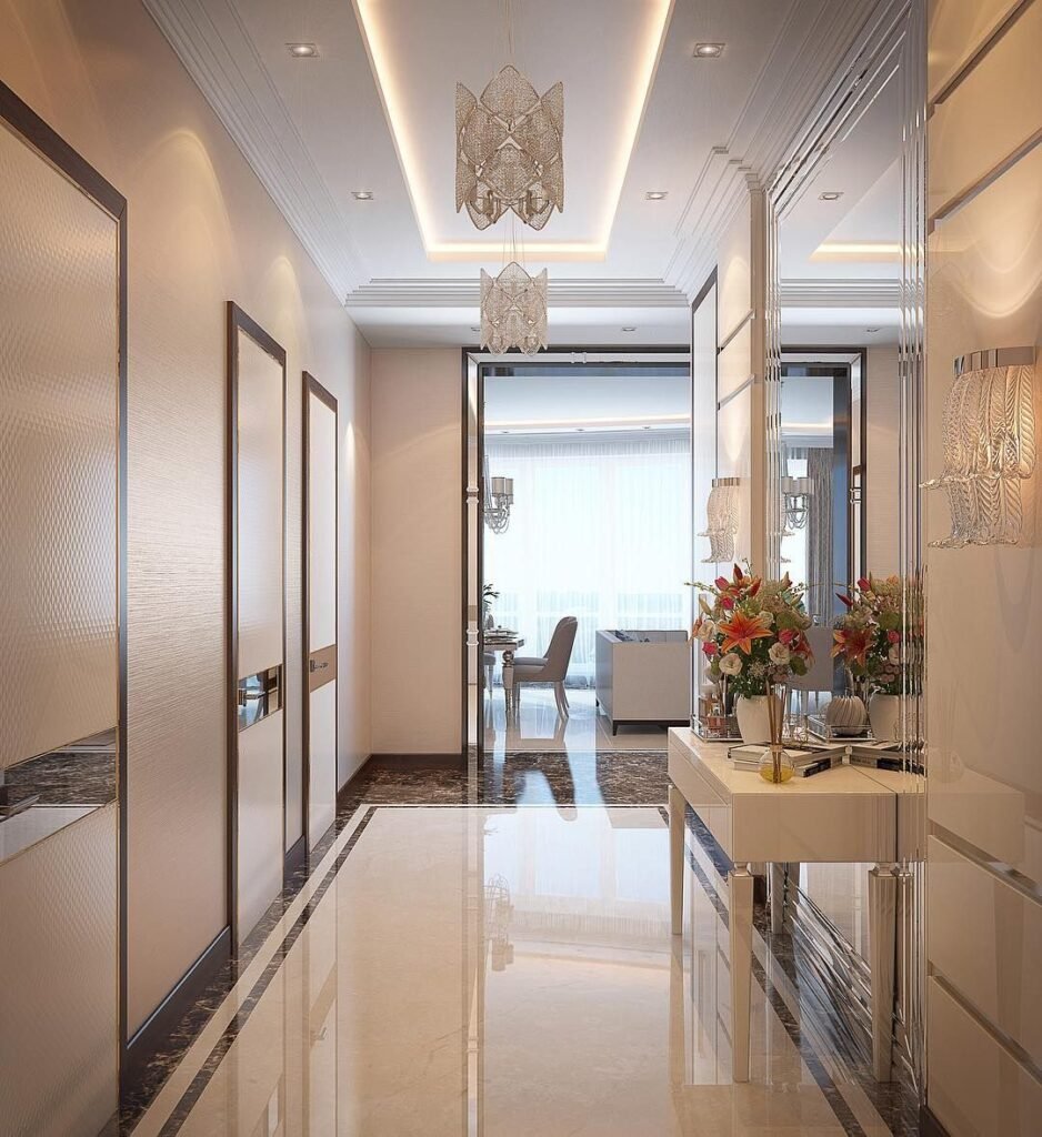 Зеркала в узком каридор