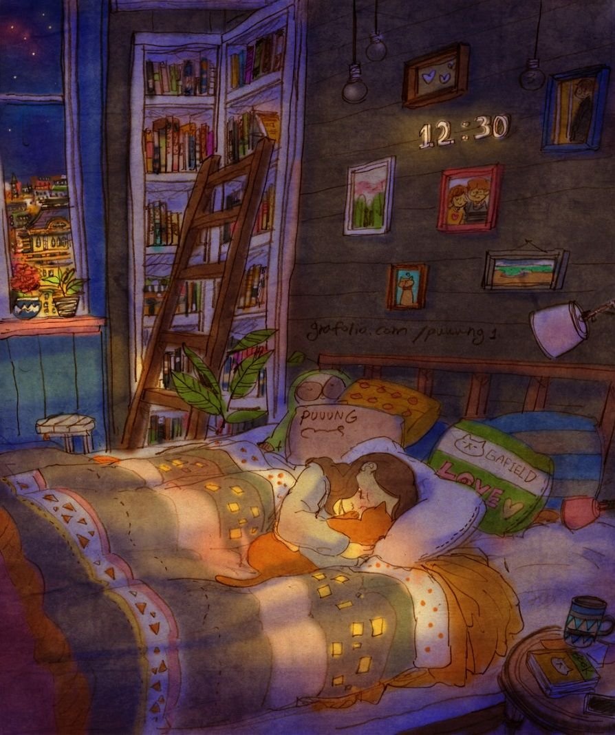 Уютная комната иллюстрация